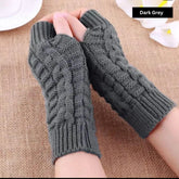 WINTER HALF FINGURE WOOLEN GLOVES